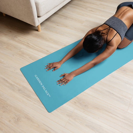 Turquoise Minimalist Yoga mat by GARDEN PALACE™