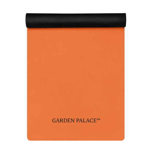 Orange Minimalist Yoga mat by GARDEN PALACE™