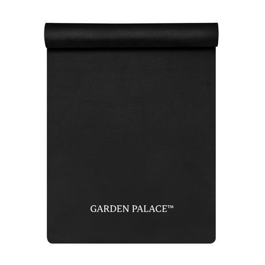 Black Minimalist Yoga Mat by GARDEN PALACE™