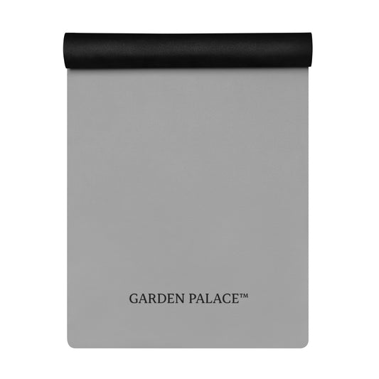 Grey Minimalist Yoga Mat by GARDEN PALACE™