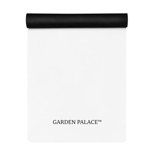 White Minimalist Yoga Mat by GARDEN PALACE™