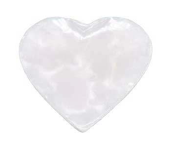 4" Heart offering plate- Pink Calcite Crystal